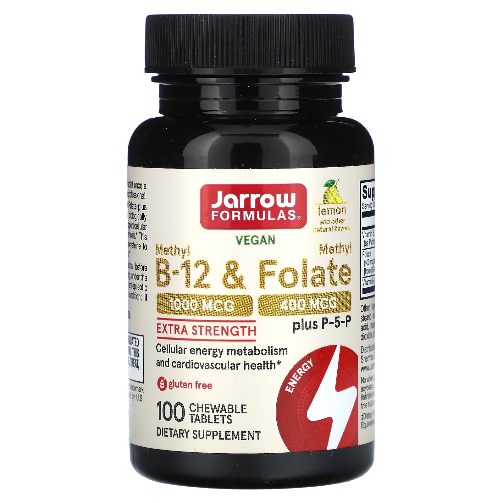 Jarrow Formulas — Vegan Methyl B-12 & Methyl Folate